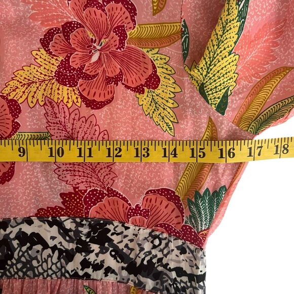 Connor & Blake Womens Floral Peasant Dress Size M Handmaid Beaded Boho Flowy - Picture 5 of 11